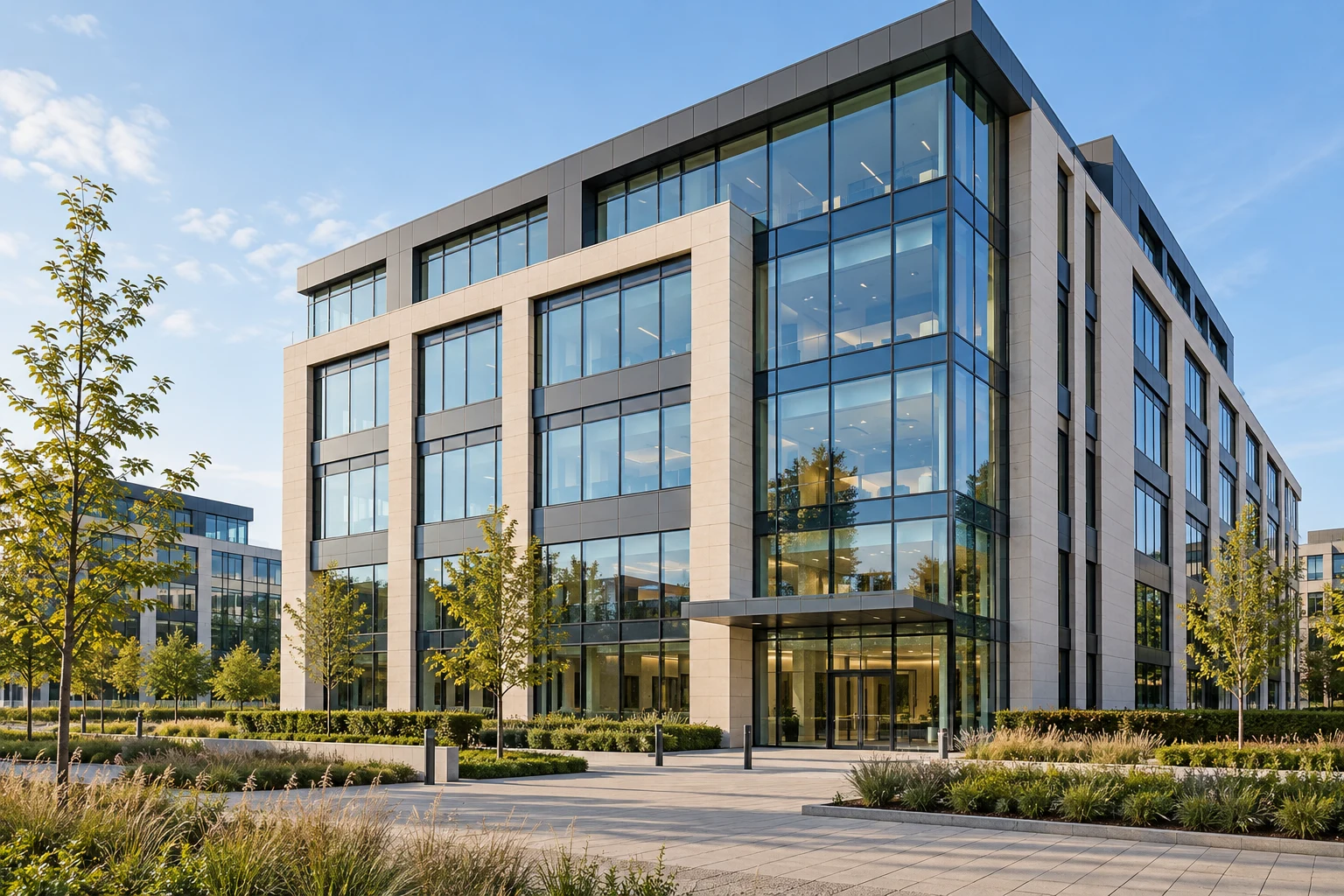 Contemporary UK Office in Landscaped Business Park