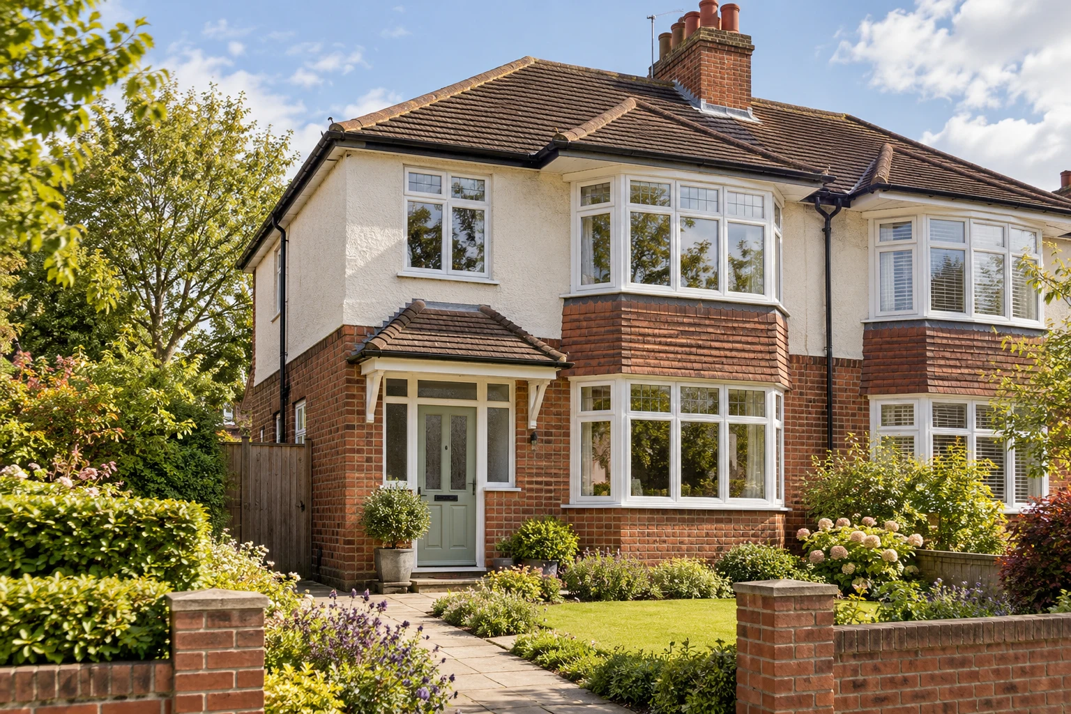 Welcoming British 1930s Semi-Detached Home