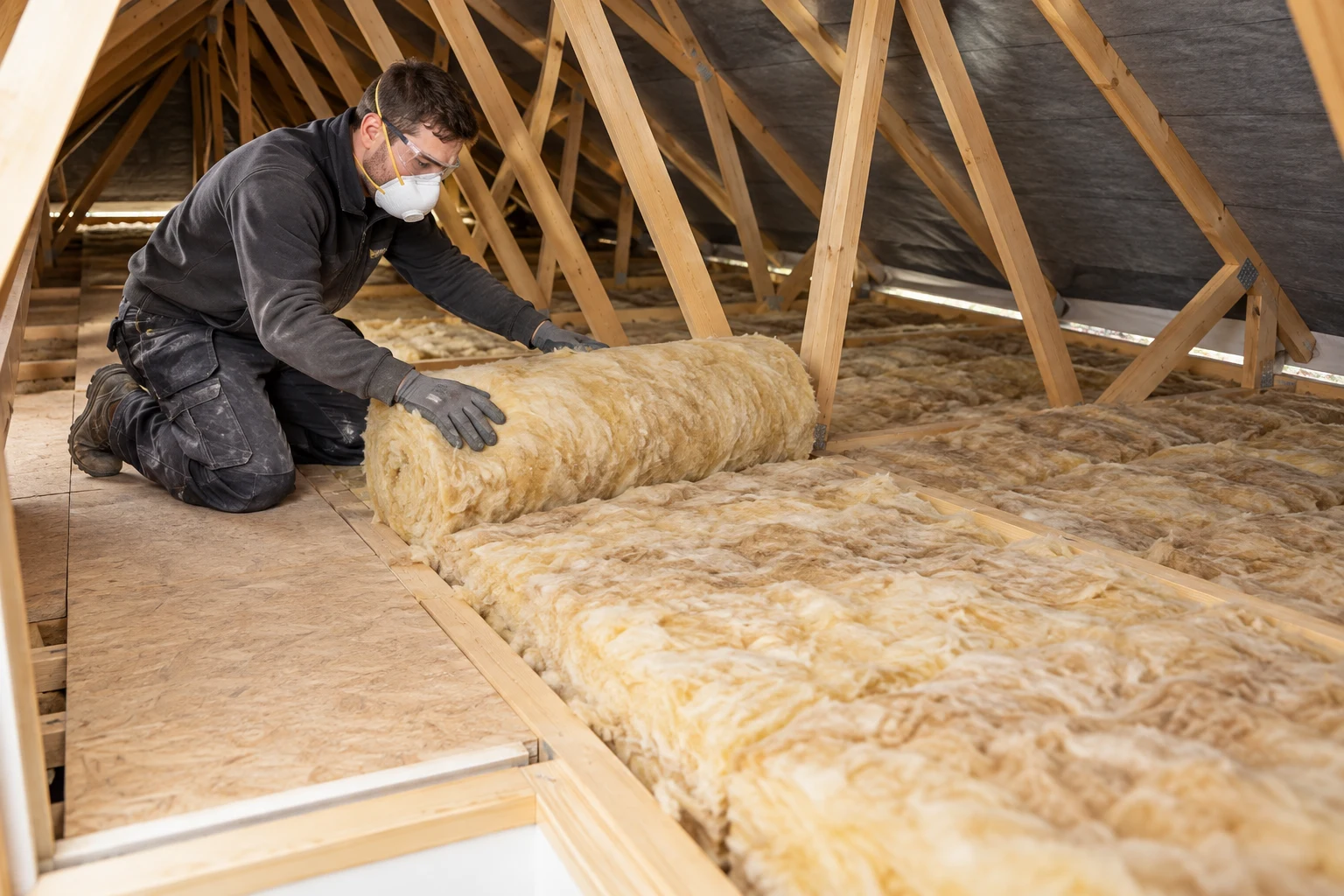 Professional loft insulation installation